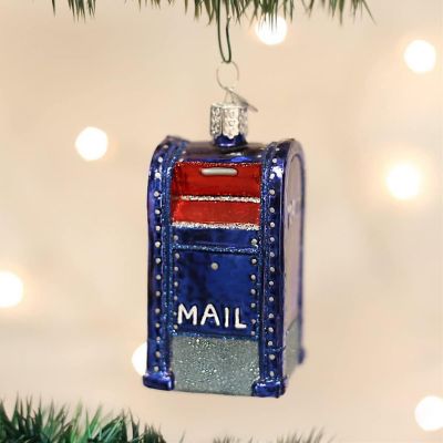 Old World Christmas 36094 Glass Blown Mailbox Ornament Image 1