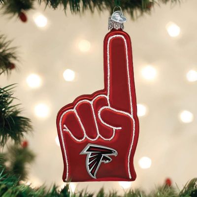 Old World Christmas Atlanta Falcons Foam Finger Ornament For Christmas Tree Image 1