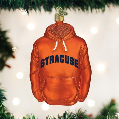 Old World Christmas Blown Glass Ornament, Syracuse Hoodie Image 1