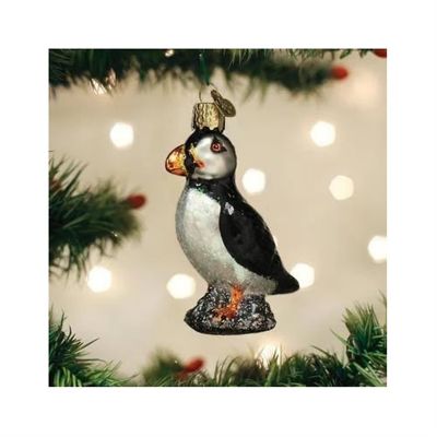 Old World Christmas Blown Glass Ornaments Puffin (#16139) Image 1