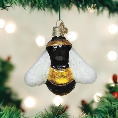 Old World Christmas Bumblebee Glass Blown Ornament Image 1