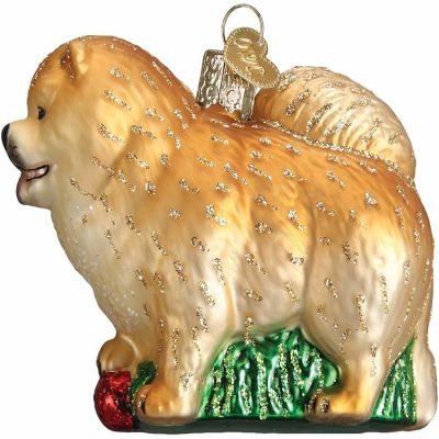 Old World Christmas Collection- Glass Blown Ornament Chow Chow Image 1