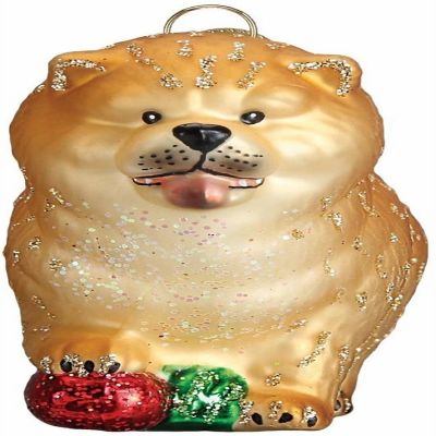 Old World Christmas Collection- Glass Blown Ornament Chow Chow Image 2