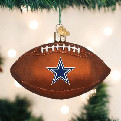 Old World Christmas Dallas Cowboys Football Ornament For Christmas Tree Image 1
