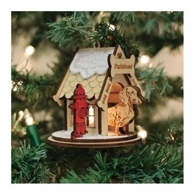 Old World Christmas Ginger Cottages Ginger Stacks - Carousel Dog GS4402 Ornament, Multi #81003 Image 1