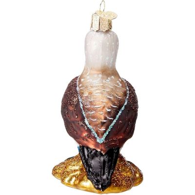 Old World Christmas Glass Blown Blue Footed Booby Hanging Ornament Image 2