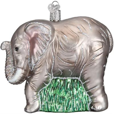 Old World Christmas Glass Blown Ornament 12159 Large Elephant- 5 Image 2