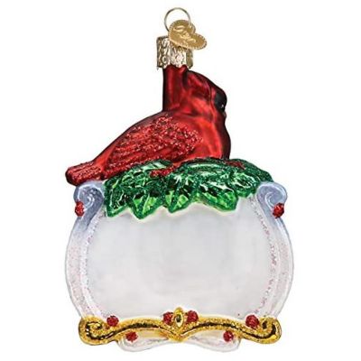Old World Christmas Glass Blown Ornament 16136  Memorial Cardinal- 4.25 Image 2