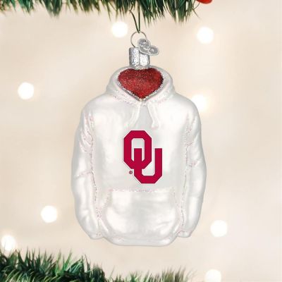 Old World Christmas Glass Blown Ornament 60403 Oklahoma Hoodie- 4.5 Image 1
