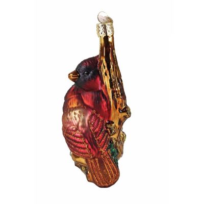Old World Christmas Glass Blown Ornament- Pair of Cardinals 16045 Image 2