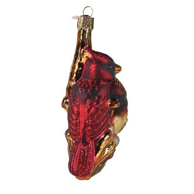Old World Christmas Glass Blown Ornament- Pair of Cardinals 16045 Image 3