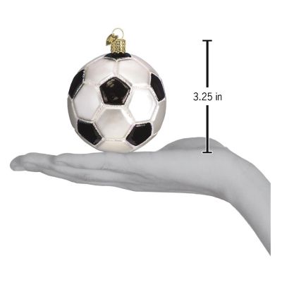 Old World Christmas Glass Blown Ornament- Soccer Ball 44012 Image 2