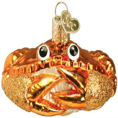 Old World Christmas Glass Blown Ornaments Crab Louie (#12022) Image 1