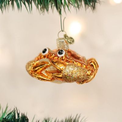 Old World Christmas Glass Blown Ornaments Crab Louie (#12022) Image 1