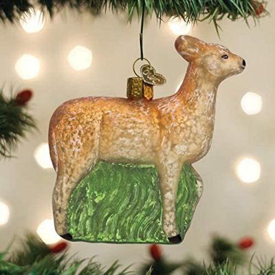 Old World Christmas Glass Blown Ornaments- Doe Image 3