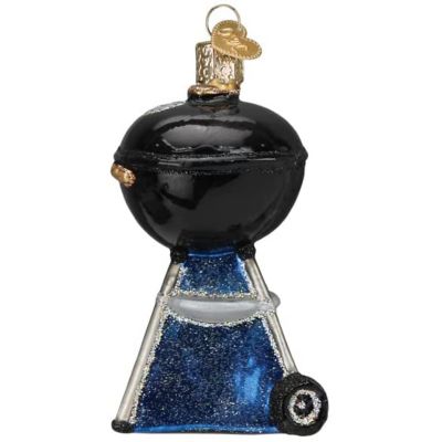 Old World Christmas Glass Blown Tree Ornament, Black Classic Barbecue Image 2