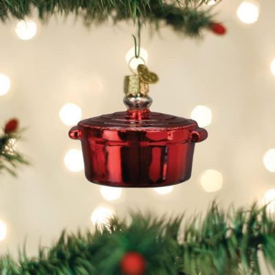 Old World Christmas Glass Blown Tree Ornament, Dutch Oven Image 1