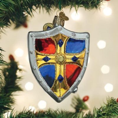 Old World Christmas Glass Blown Tree Ornament, Midevil Armor Image 1