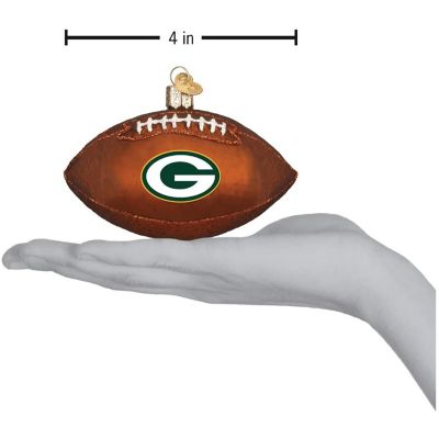 Old World Christmas Green Bay Packers Football Ornament For Christmas Tree Image 2