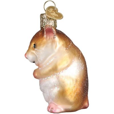 Old World Christmas Hamster Glass Blown Ornament Image 1