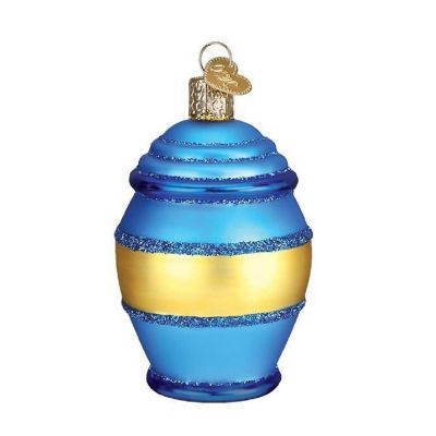 Old World Christmas Honey Pot Glass Ornament FREE BOX 32391 New Image 1