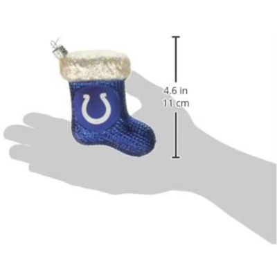 Old World Christmas Indianapolis Colts Stocking Ornament For Christmas Tree Image 2