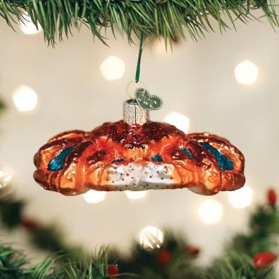 Old World Christmas King Crab Blown Glass Hanging Ornament Image 1
