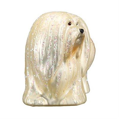 Old World Christmas  Lhaso Apso Glass Blown Ornament (#12588) Image 3