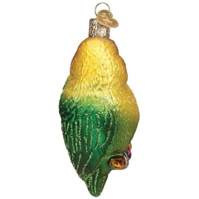 Old World Christmas Lovebirds Glass Blown Ornament for Christmas Tree Image 2