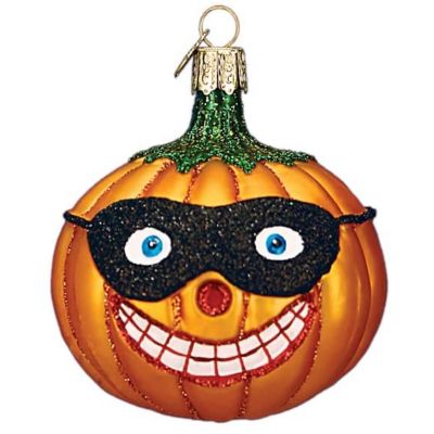 Old World Christmas Masked Jolly Jack O feetLantern Glass Blown Ornament Image 1