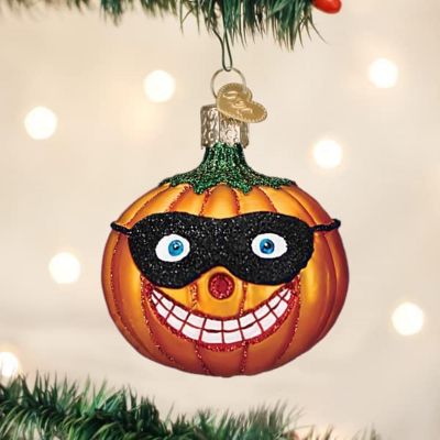 Old World Christmas Masked Jolly Jack O feetLantern Glass Blown Ornament Image 2