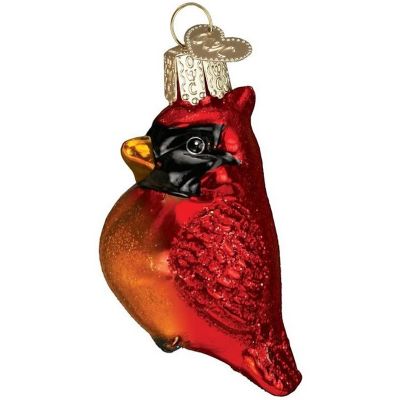 Old World Christmas Mini Cardinal Glass Blown Ornament #16080 Image 1