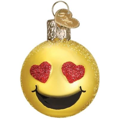 Old World Christmas Mini Emoji Set Glass Blown Hanging Ornaments Image 2