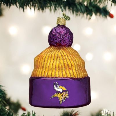 Old World Christmas Minnesota Vikings Beanie Ornament For Christmas Tree Image 1
