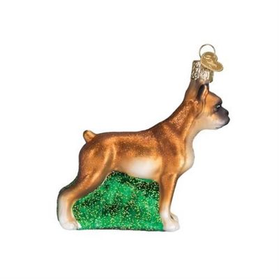 Old World Christmas Ornaments Dog Collection Glass Blown Ornaments for Christmas Tree, Boxer Dog Image 1