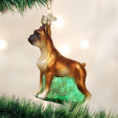 Old World Christmas Ornaments Dog Collection Glass Blown Ornaments for Christmas Tree, Boxer Dog Image 2