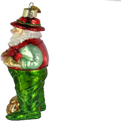 Old World Christmas Ornaments Fisherman Collection Glass Blown Ornaments for Christmas Tree- Fly Fishing Image 3