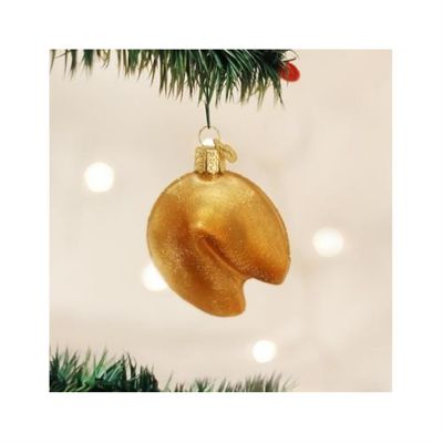 Old World Christmas Ornaments Fortune Cookie Glass Blown Ornaments for Christmas Tree Image 1