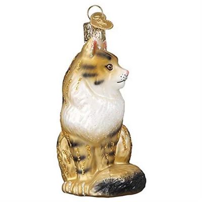 Old World Christmas Ornaments Maine Coon Cat Glass Blown Ornament #12583 Image 2