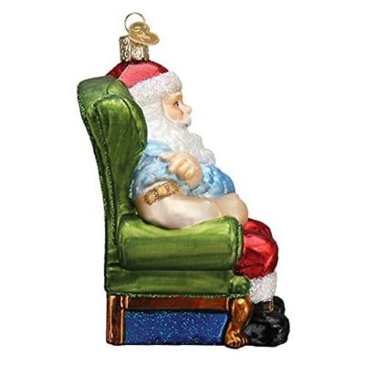Old World Christmas Ornaments Santa Vaccinated Glass Blown Ornaments for Christmas Tree Image 3