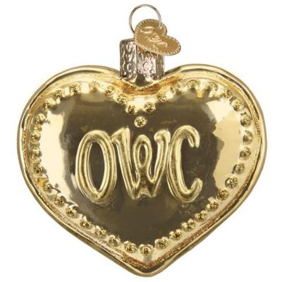 Old World Christmas OWC Heart Glass Blown Ornament for Christmas Tree Image 1