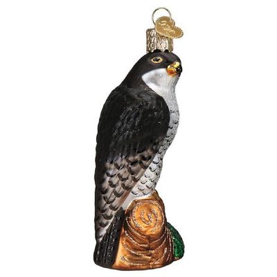 Old World Christmas Peregrine Falcon Glass Ornament FREE BOX 16138 Image 2