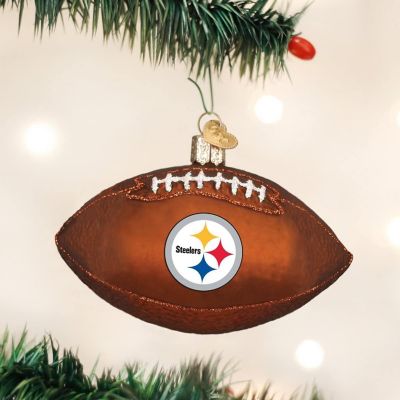 Old World Christmas Pittsburgh Steelers Football Ornament For Christmas Tree Image 1