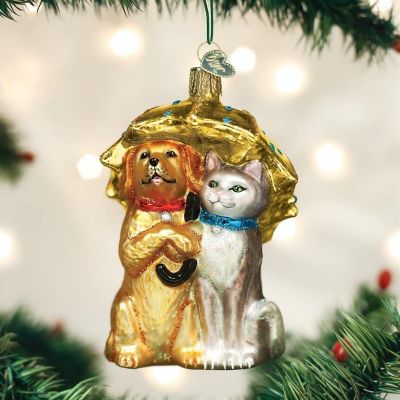 Old World Christmas Raining Cats and Dogs Glass Tree Ornament FREE BOX 12501 Image 2