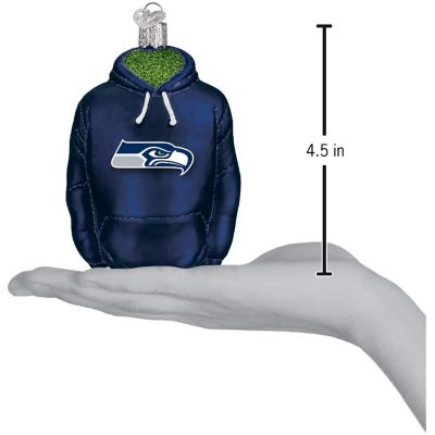 Old World Christmas Seattle Seahawks Hoodie Ornament For Christmas Tree Image 2