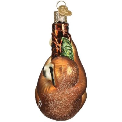 Old World Christmas Sloth Glass Blown Ornament Image 2