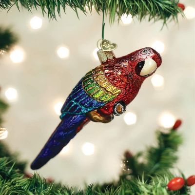 Old World Christmas Tropical Parrot Ornament Image 1
