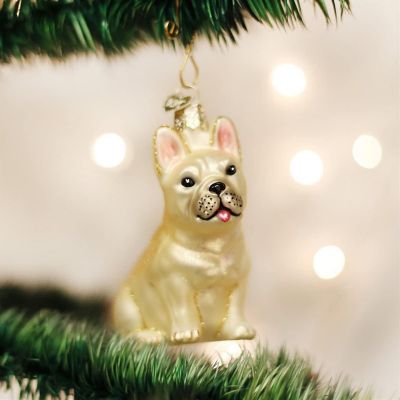 Old World French Bulldog Christmas Ornament Image 1