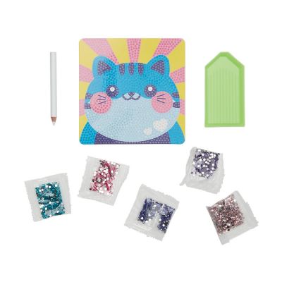 OOLY Razzle Dazzle D.I.Y. Mini Gem Art Kit - Cutesy Cat Image 1