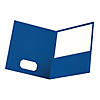 OProperford Twin Pocket Folders, Letter Size, Royal Blue, BoProper of 25 Image 1